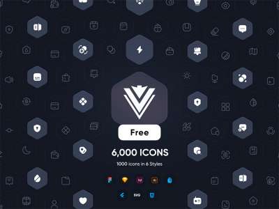6000个平面图标包(6000 Flat Icons Pack)