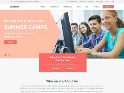 学院登陆的用户界面套件(Academy Landing UI Kit)