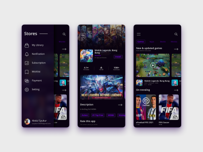 应用程序商店UI概念(Apps Store UI Concept)