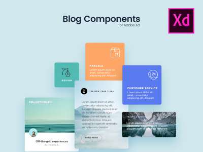 博客组件免费UI套件(Blog Components Free UI Kit)