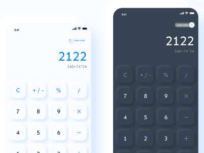 计算器应用UI设计(Calculator App UI Design)