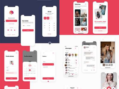 Dating app 免费UI Kit(Dating app Free UI Kit)