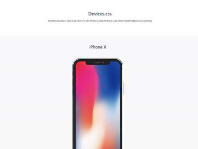 设备.css纯CSS库(Devices.css Pure CSS Library)