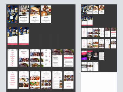 1357 食谱应用UI套件(1357 Recipe App UI Kit)