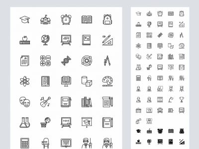 53个教育类免费图标(53 Education Free Icons)