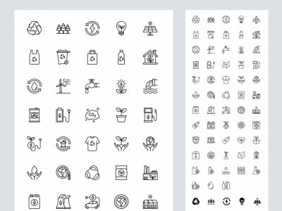 58个生态学和自然免费图标(58 Ecology & Nature Free Icons)