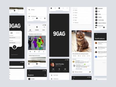 9GAG重新设计UI套件(9GAG Redesign UI Kit)