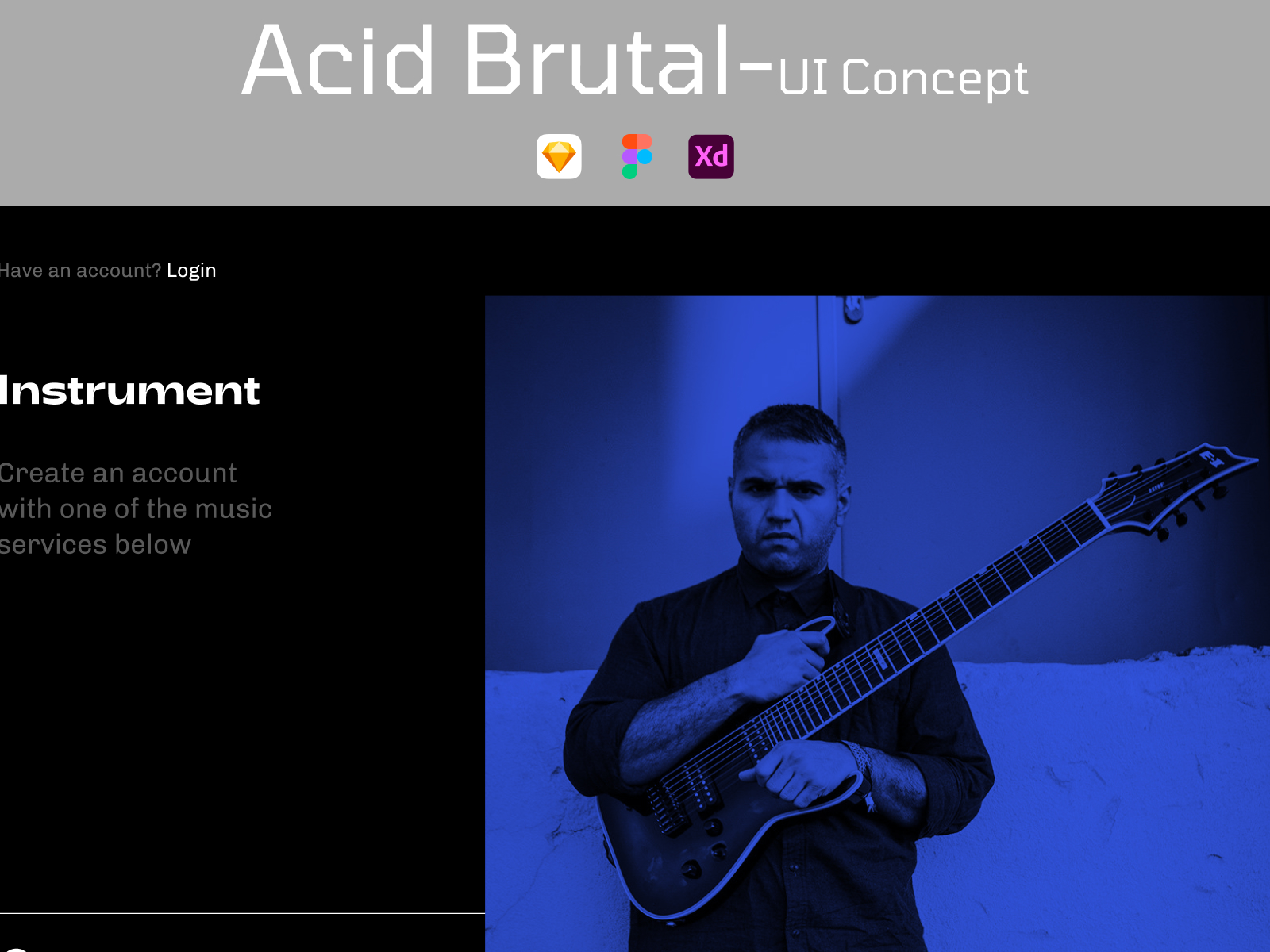 酸性残暴的UI概念(Acid Brutal UI Concept)