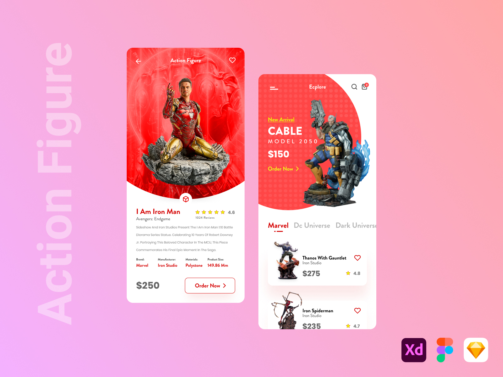 动作模型销售应用程序(Action Figure Sale App)