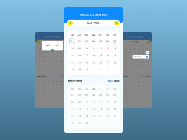 活动日历应用程序(Activities Calendar App)