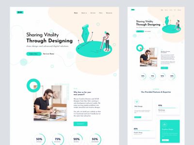 用于Adobe XD的机构登陆页面(Agency Landing Page for Adobe XD)