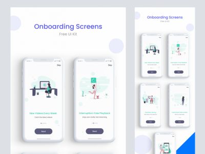应用入职演练屏幕(App Onboarding Walkthrough Screens)