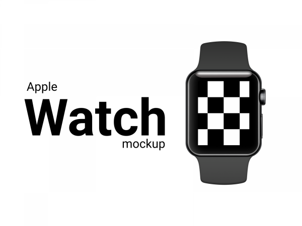 苹果手表5 44毫米模拟图(Apple Watch 5 44mm Mockup)