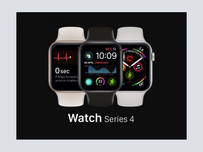 苹果手表系列4模拟图(Apple Watch Series 4 Mockups)