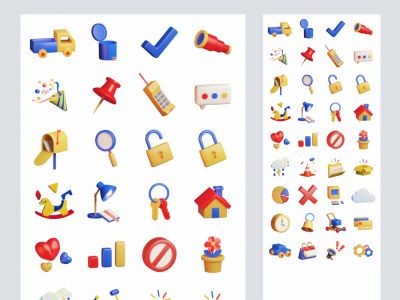 BAM免费三维插图工具包(BAM Free 3D Illustration Kit)