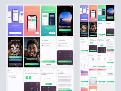 预算规划师。入职屏幕UI套件(Budget Planner: Onboarding Screens UI Kit)