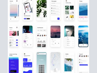 卡片 - InVision Studio的免费UI工具包(Card - Free UI Kit For InVision Studio)