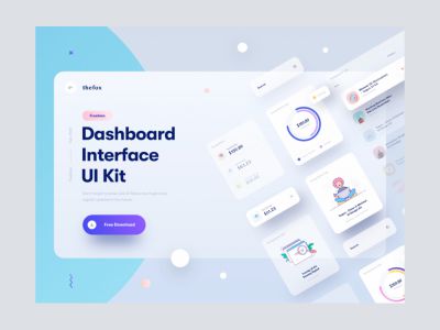 用于Sketch的仪表板界面UI工具包(Dashboard Interface UI Kit for Sketch)
