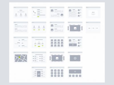 用于Adobe Xd的桌面流程图工具包(Desktop Flowchart Kit for Adobe Xd)