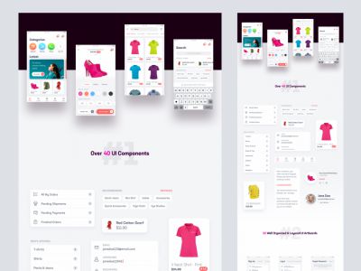 E-Comm Adobe XD UI Kit(E-Comm Adobe XD UI Kit)