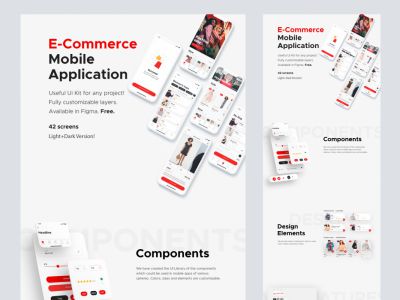 Figma的电子商务移动应用程序(E-Commerce Mobile App for Figma)