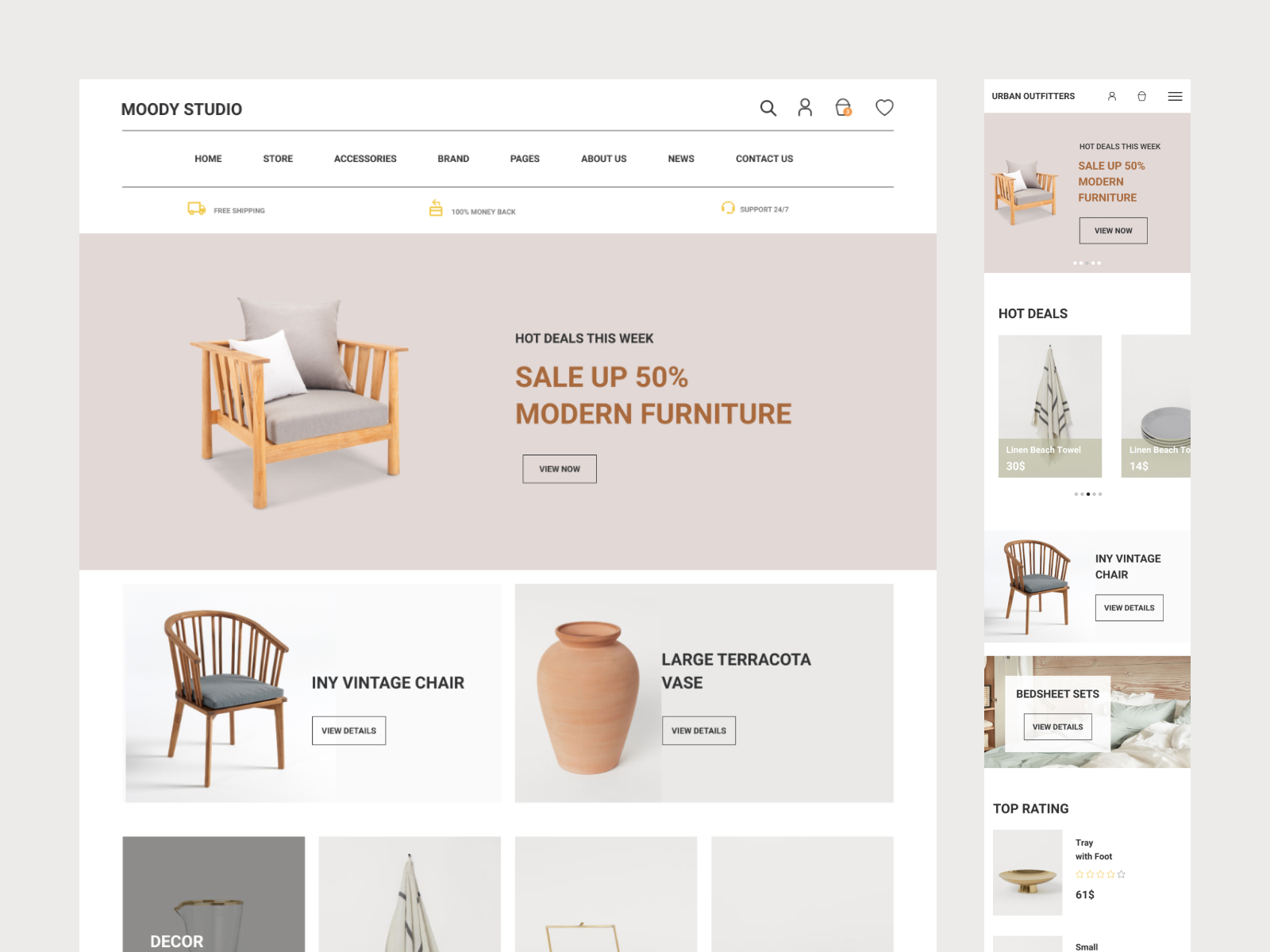 电子商务网站用户界面套件(E-commerce Website UI Kit)