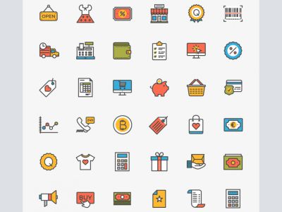 电子商务免费图标包(Ecommerce Free Icon Pack)