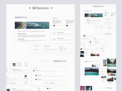 用于Adobe XD的Explord免费UI工具包(Explord Free UI Kit for Adobe XD)