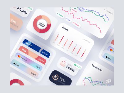 Sketch的金融界面元素(Finance Interface Elements for Sketch)