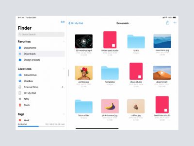 适用于iPad的查找器概念(Finder for iPad Concept)