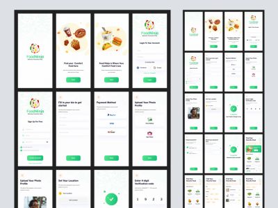 菲格玛的食品配送免费UI套件(Food Delivery Free UI Kit for Figma)