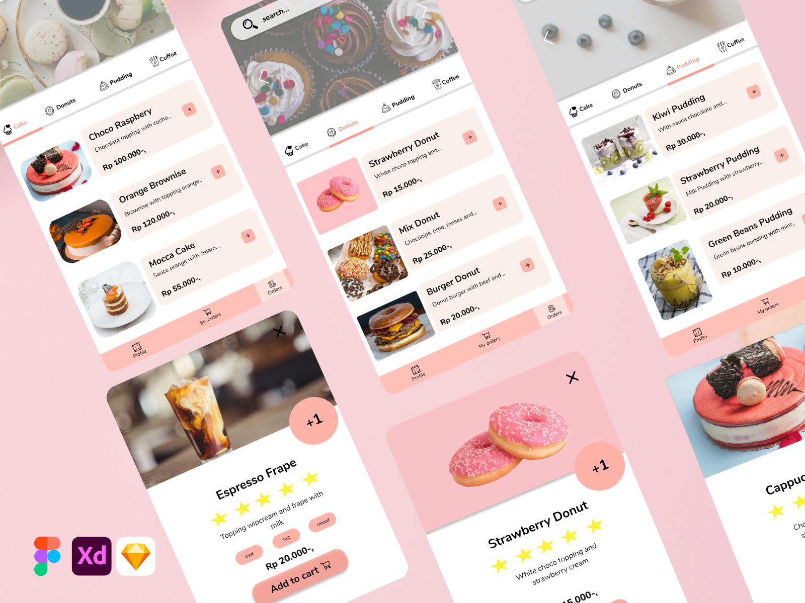 食品电商设计应用(Food Ecommerce Design App)