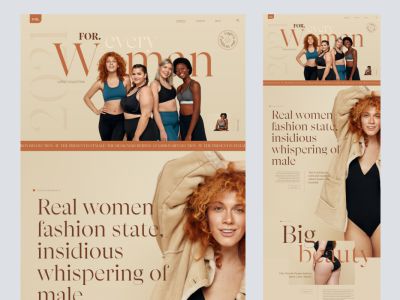 用于Adobe XD的免费时尚着陆页(Free Fashion Landing Page for Adobe XD)