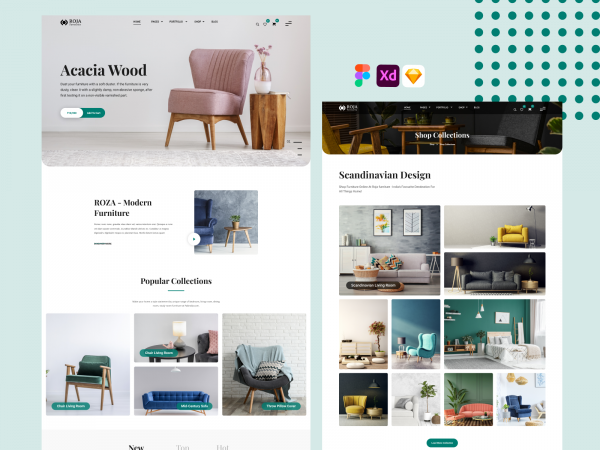家具网站设计UI概念(Furniture Website Design UI Concept)