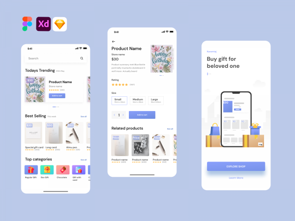 礼品店Ui套件(Gift Shop Ui Kit)