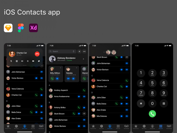 iOS联系人应用程序(iOS Contacts Apps)