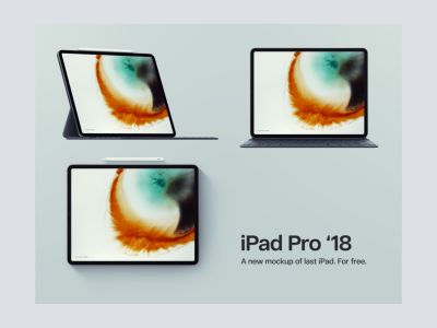 Ipad Pro 2018免费Psd模拟图(Ipad Pro 2018 Free Psd Mockups)