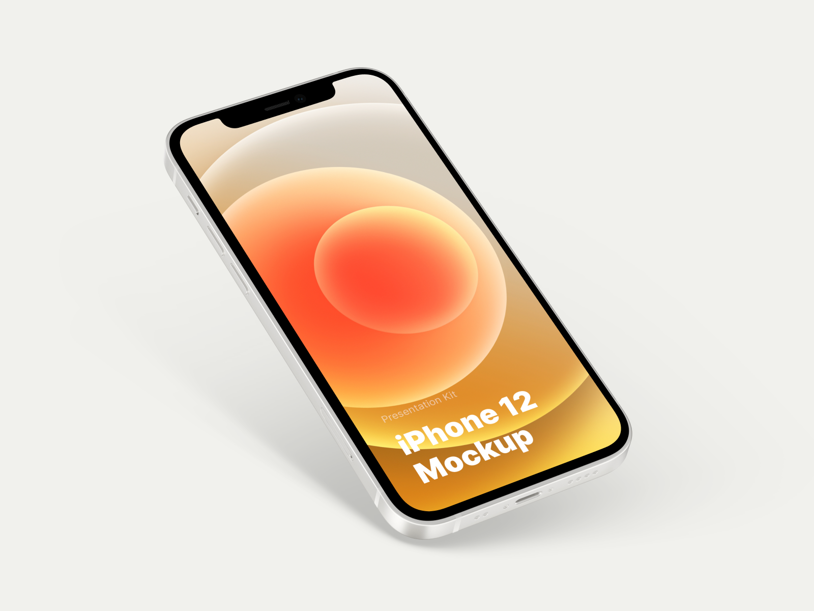 iPhone 12 3D彩色模拟图(iPhone 12 3D Color Mockup)