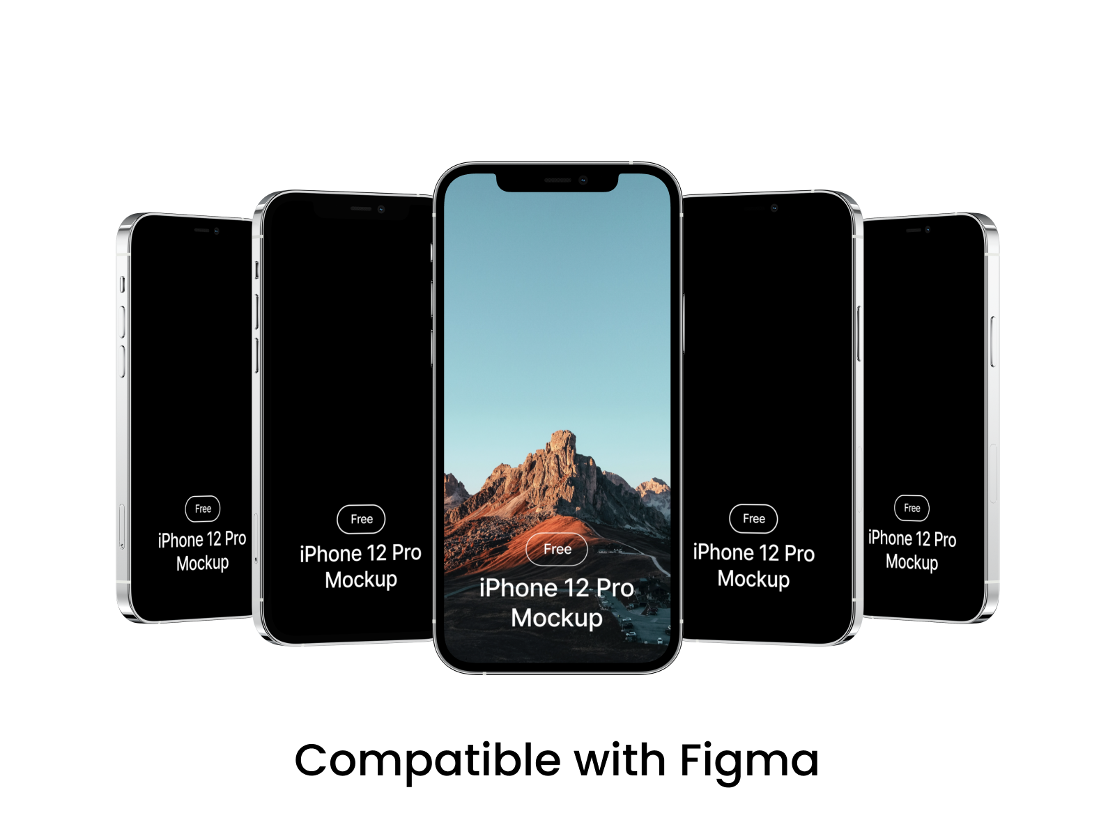 iPhone 12 Pro逼真的模拟图(iPhone 12 Pro Realistic Mockup)