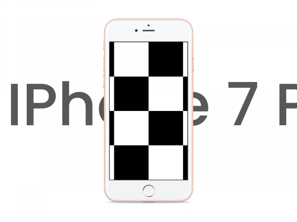 iPhone 7 Plus白色模拟图(iPhone 7 Plus White Mockup)