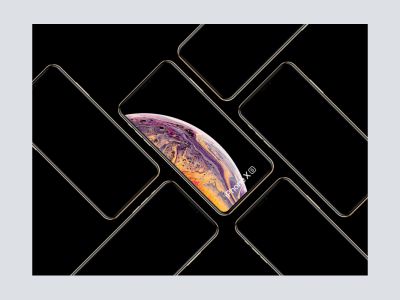 iPhone Xs和iPhone Xs Max模拟图(iPhone Xs and iPhone Xs Max Mockups)