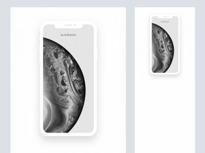 iPhone XS超级平面模拟图(iPhone XS Super Flat Mockup)