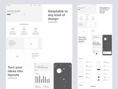 Kemuri Wireframe Ui Kit(Kemuri Wireframe Ui Kit)