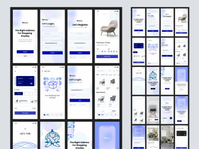 用于Adobe XD的免费电子商务UI工具包(Kleine Free eCommerce UI Kit for Adobe XD)