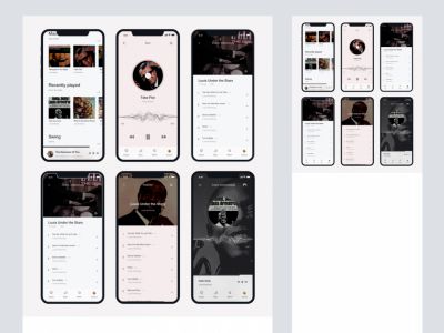 Leuphorie Music UI Kit免费版(Leuphorie Music UI Kit Freebie)