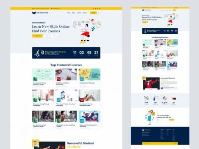小松鼠 - Adobe XD的免费着陆页(Little Squirrel - Free Landing Page for Adobe XD)