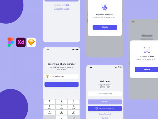 登录钱包移动UI套件(Login Wallet Mobile UI Kit)