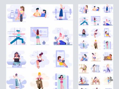 织布机 - 39幅免费插图(Loomies - 39 Free Illustrations)