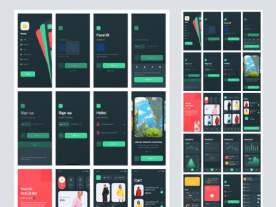 Marvie - 用于Sketch和Figma的免费iOS UI工具包(Marvie - Free iOS UI Kit for Sketch and Figma)
