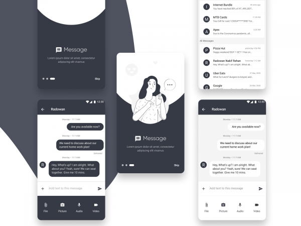 消息应用UI工具包(Messaging App UI Kit)